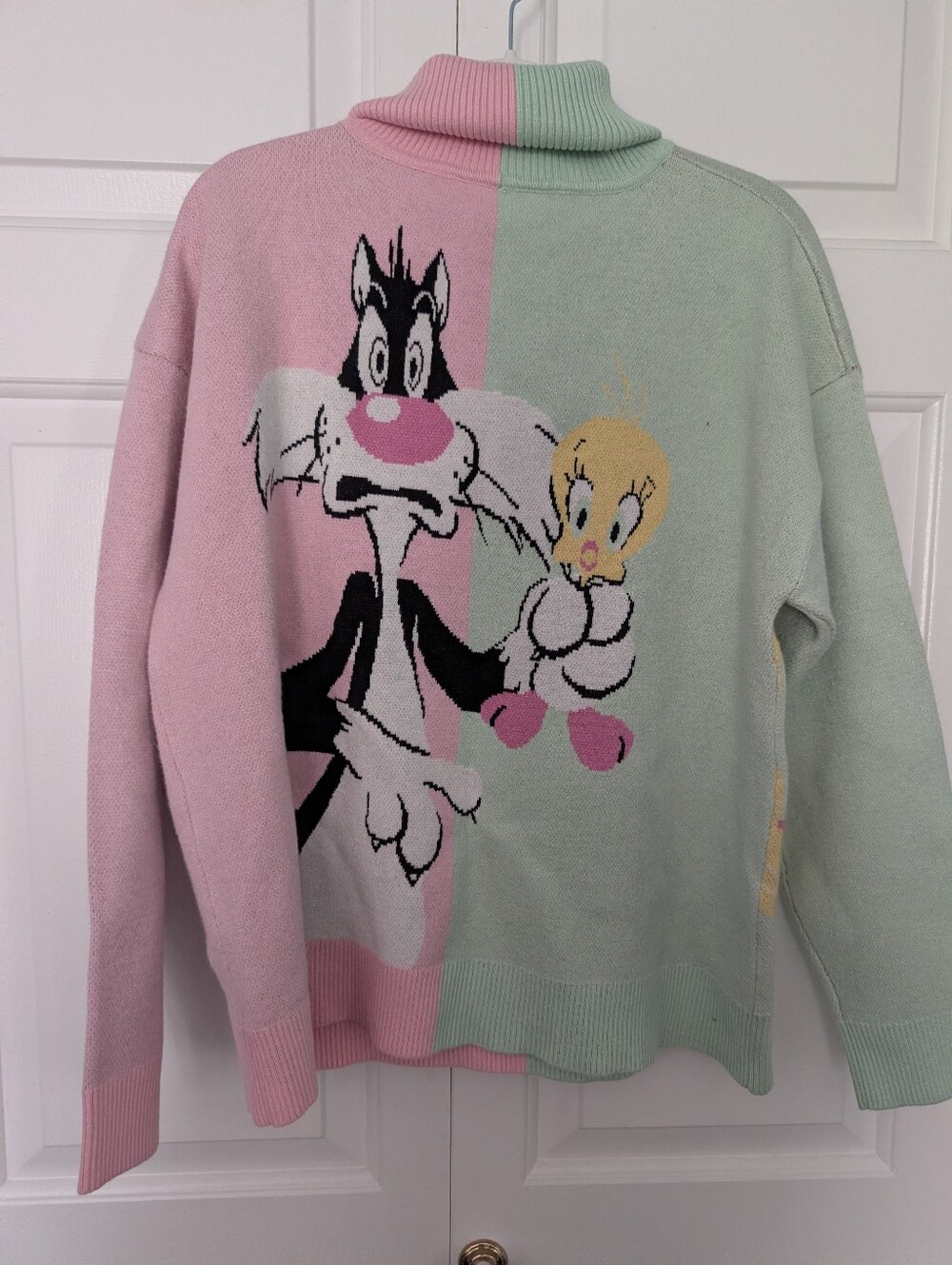 Black Milk Looney Tunes Roll Neck Tweety Bird Sylvester Cat Sweater